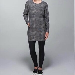 Lululemon Comme to Cozy dress burlap texture black dune sz 6